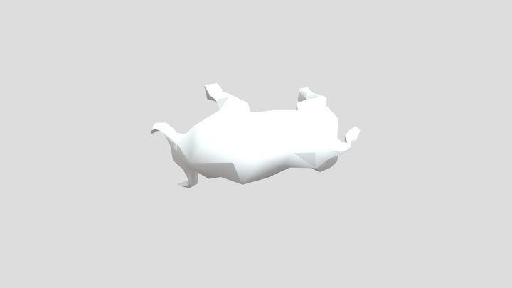 Low-Poly-Bull 3D Model