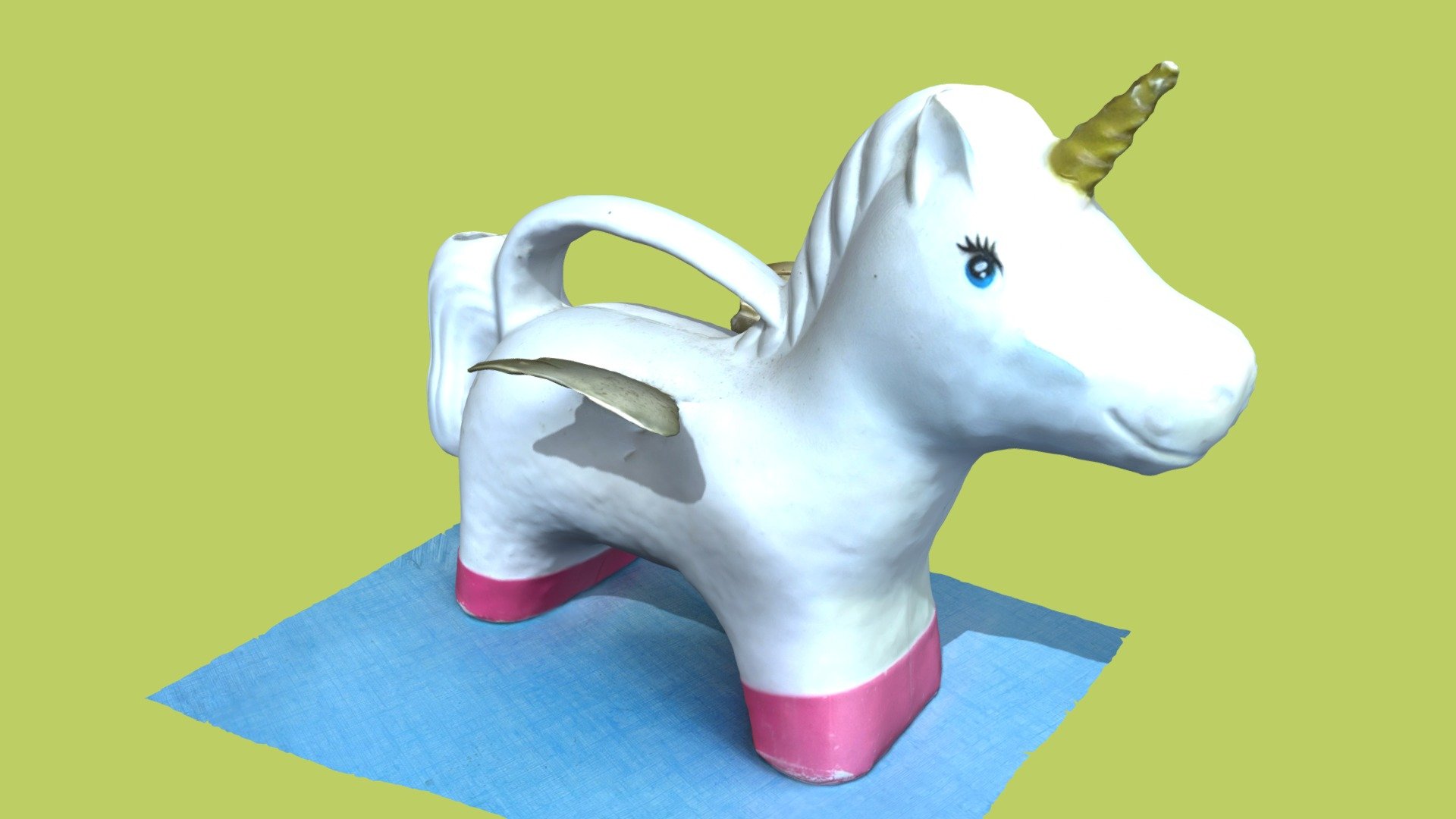 Watering can unicorn