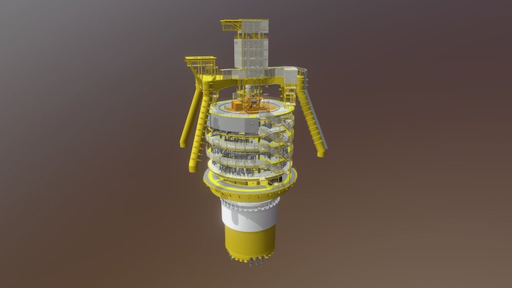 Drilling Rig 3D Model