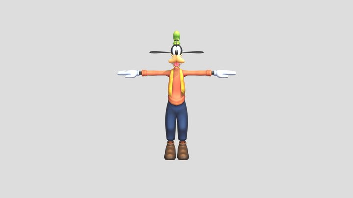 ADI 2.0: normal Goofy (fully rigged) 3D Model