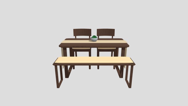 Dining Table – Free 3D Model STL