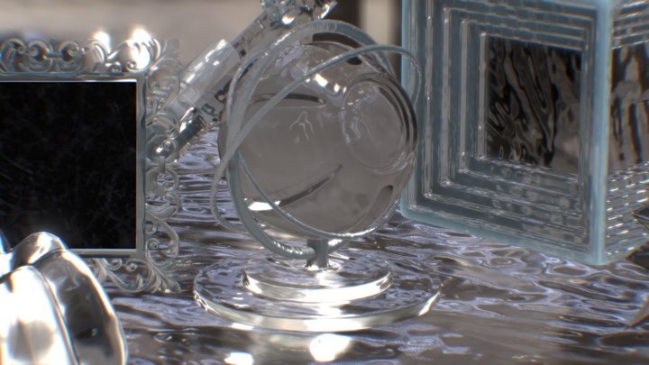Ice ball, Crystal material and texture(얼음 크리스탈)