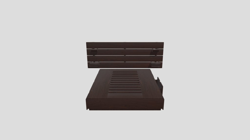 Bed Frame With Storage Chestnut