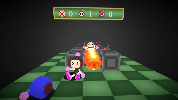 Bomberman Diorama WIP 3D Model