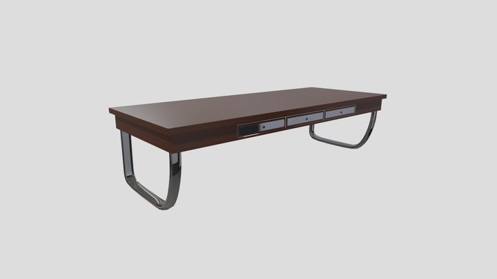 Quirky Modern Desk 3D Model