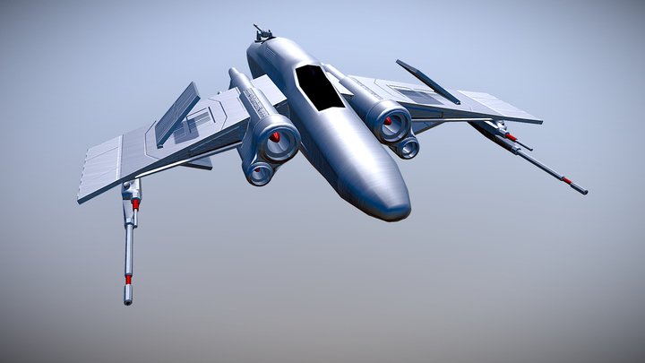 Exar-70 Miteus-class Recon Starfighter 3D Model