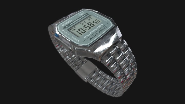 Watch Casio A169 3D Model