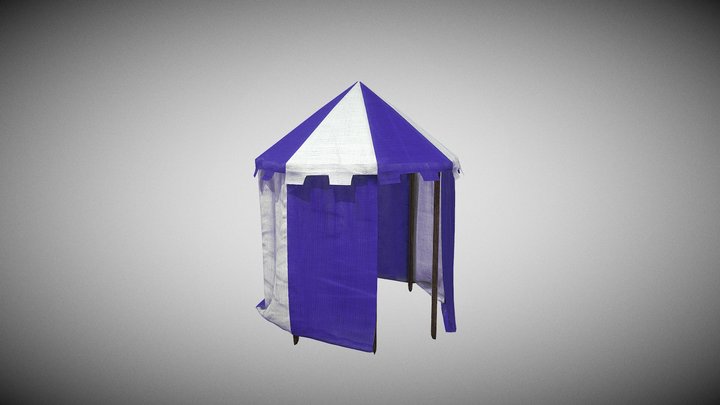 medieval military tent 3D Model
