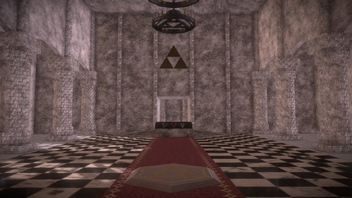 Legend of Zelda Ocarina of Time Temple of Time 3D Model