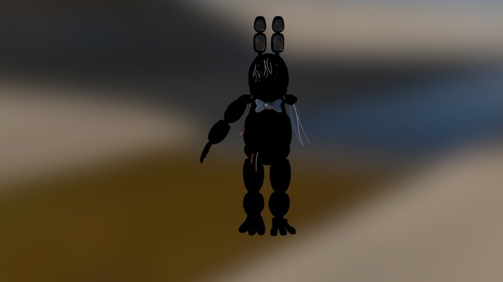 Shadow Withered Bonnie 3D Model