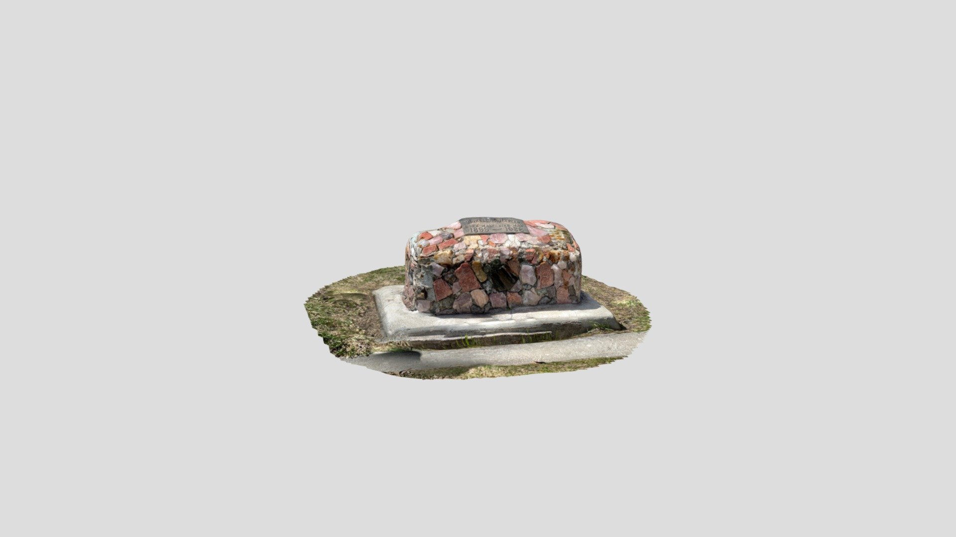 Mt. View, Rapid City, rose quartz marker