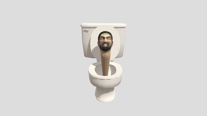 male 05 toilet 3D Model