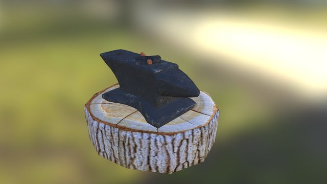 Anvil LP Textured 3D Model