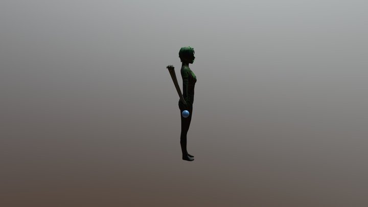 PC Computer - Halo Combat Evolved - Cortana 3D Model