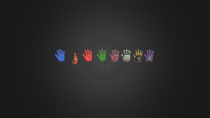 poppy_playtime_chapter_5__grabpack_hands 3D Model