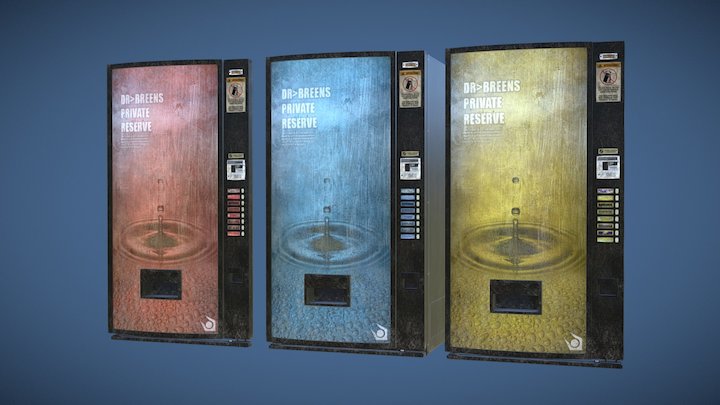 Dr>Breens Private Reserve - Vending Machine 3D Model