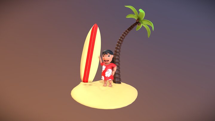 Lilo from  Lilo and Stitch (Disney) 3D Model