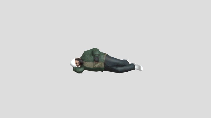 Ice Scream 3 Old man 3D Model
