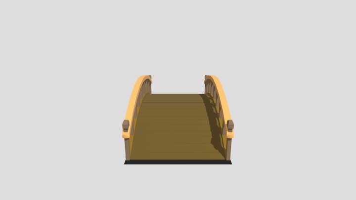curve Bridge 3D Model