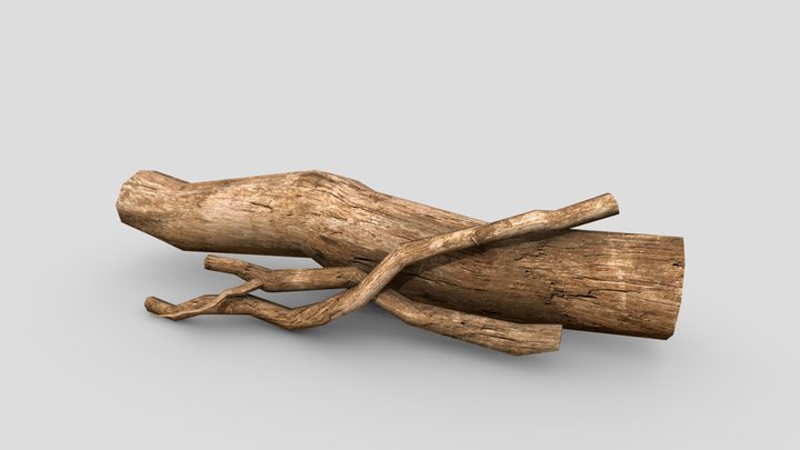 Wood Pile 3D Model