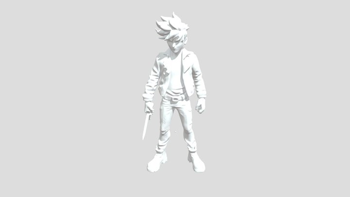 Badboy with red hair 3D Model