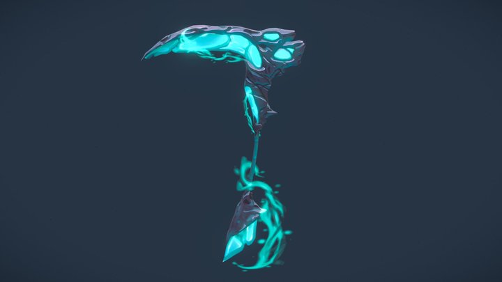 Crystal scythe 3D Model