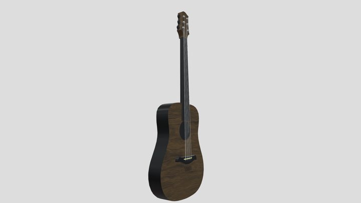 Acoustic Guitar – Kostenloses 3D-Modell STL