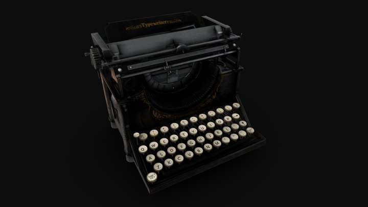 Victorian typewriter 3D Model