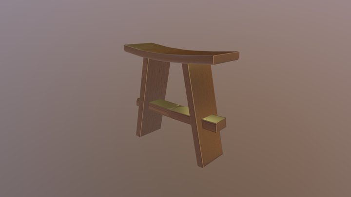 sushi bar stool 3D Model