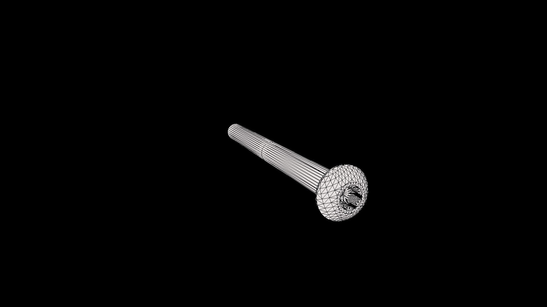 #8-32 X 2.000 Star Drive Screw (276-5004) - Download Free 3D model by ...