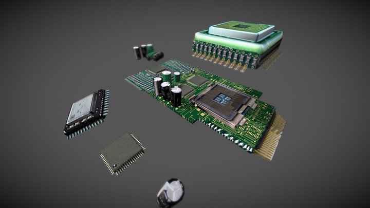 Electronic components #5 3D Model