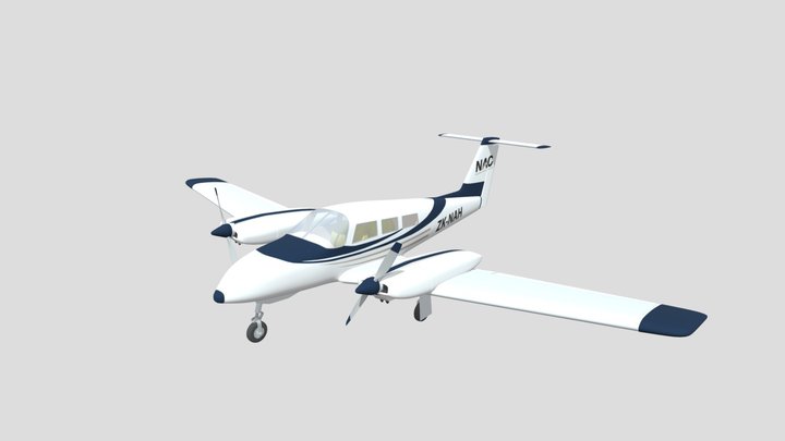 Piper Seminole - NAC Livery 3D Model