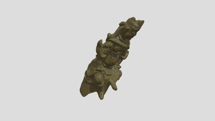 Warrior-shaped Component of  Liao Dynasty, China 3D Model