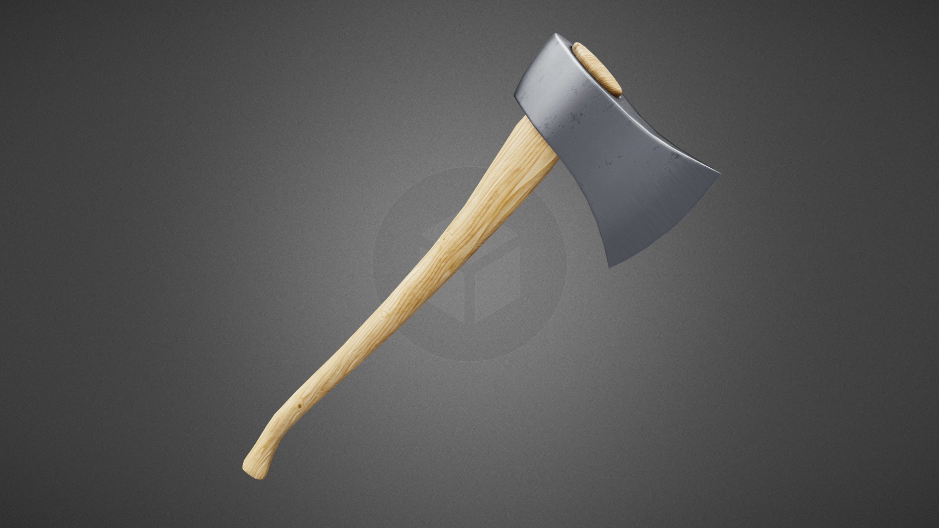 3D model Woodcutter’s Axe - This is a 3D model of the Woodcutter's Axe. The 3D model is about a wooden spoon with a handle.