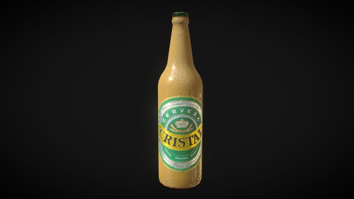 Beer Bottle - Cerveza Cristal 3D Model