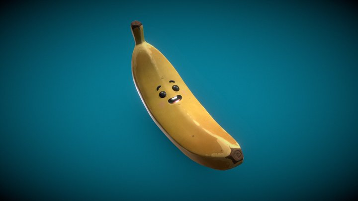 Stylized Banana 3D Model