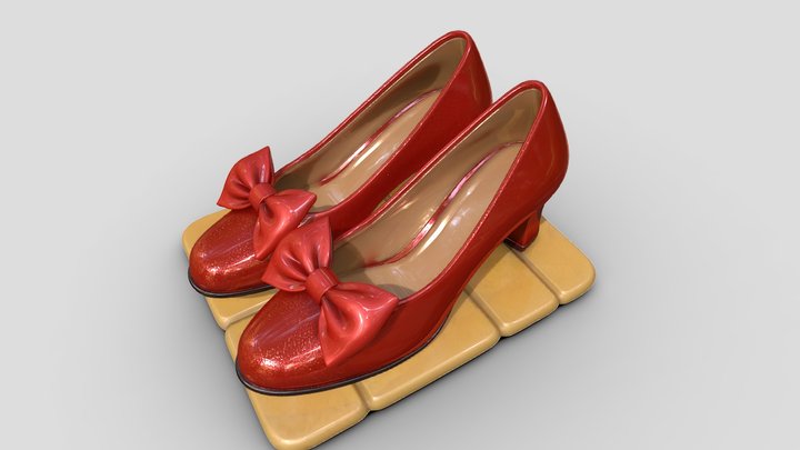 Ruby Slippers — The Wizard of Oz 3D Model