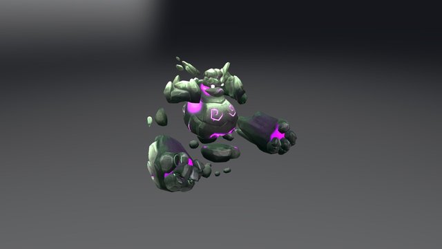 Rock Monster Idle 3D Model