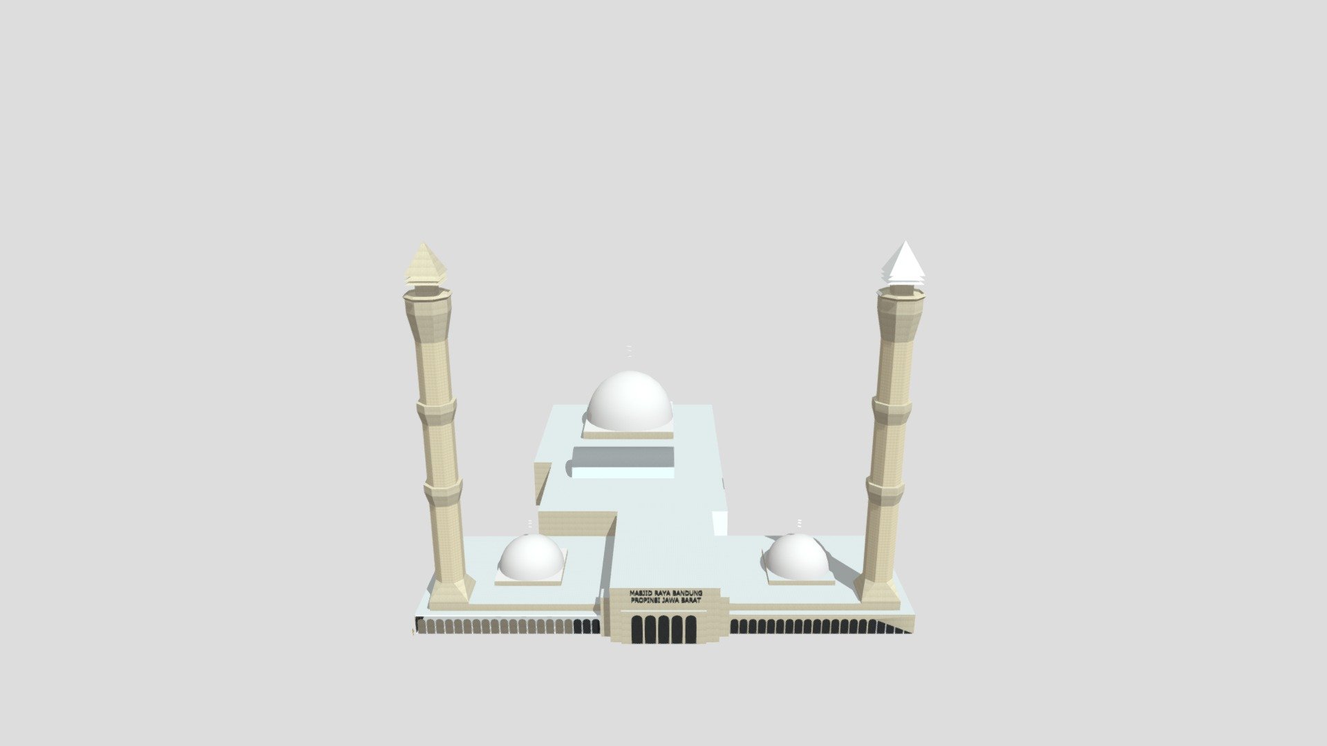 Bismillah Masjid — Sketchfab embed 3D viewer
