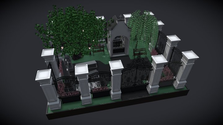 Cemetery 3D Model