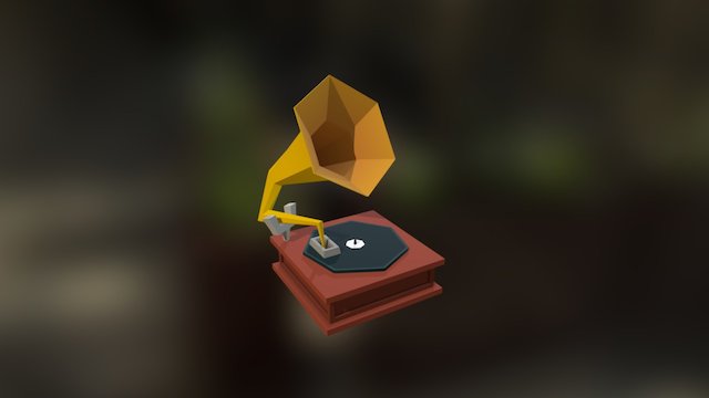 Gramophone 3D Model
