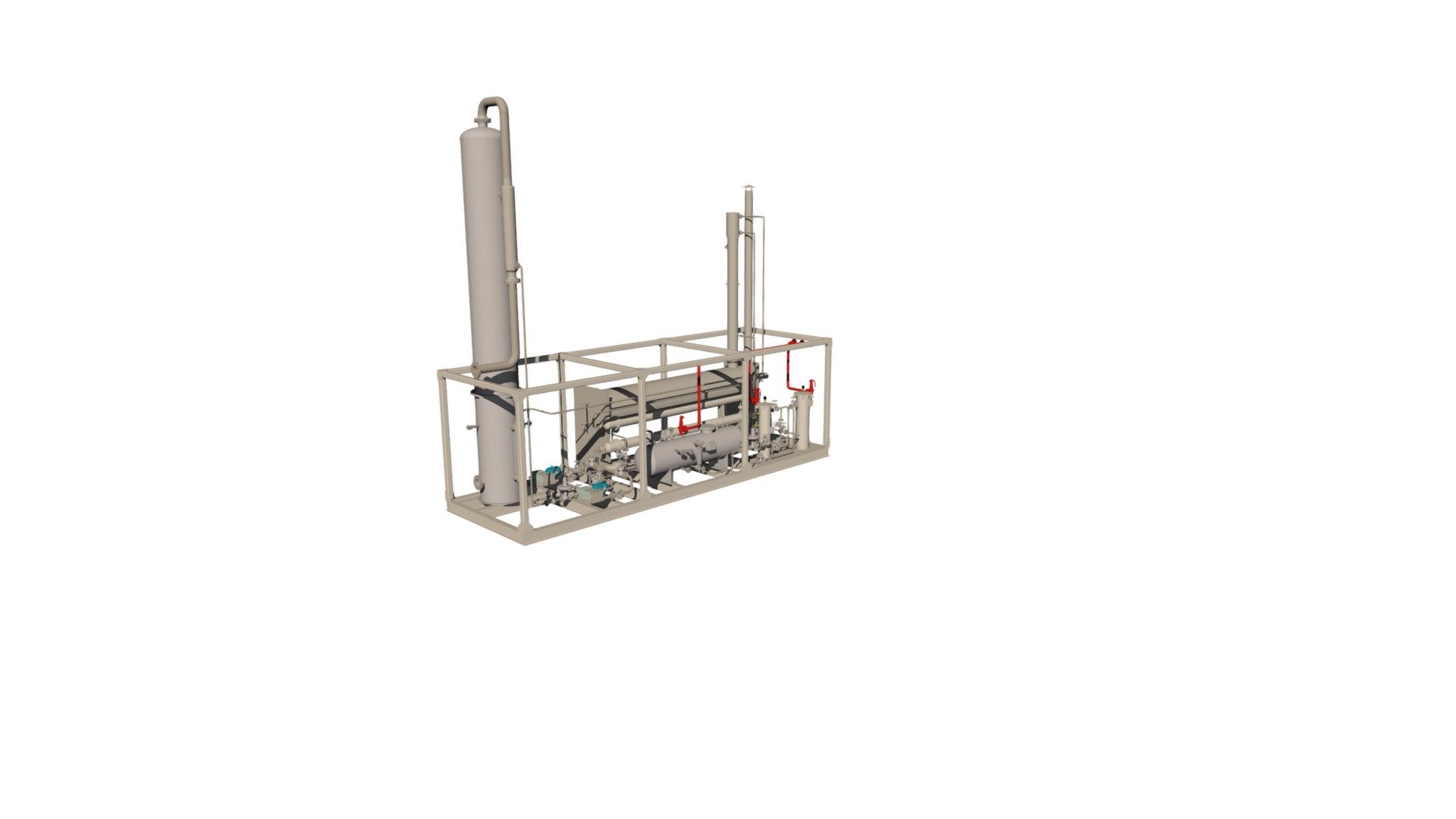 Glycol dehydration unit - 3D model by maxybox [cc03cae] - Sketchfab
