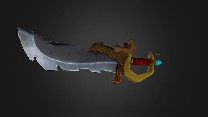 Dragon Sword 3D Model