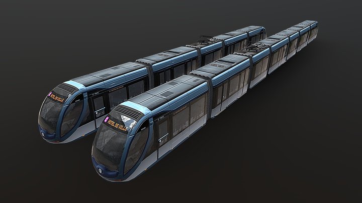 Tramway de Bordeaux 3D Model