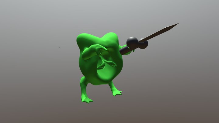 Alien Sword 3D Model