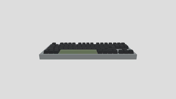 [Low Poly]Keyboard 3D Model