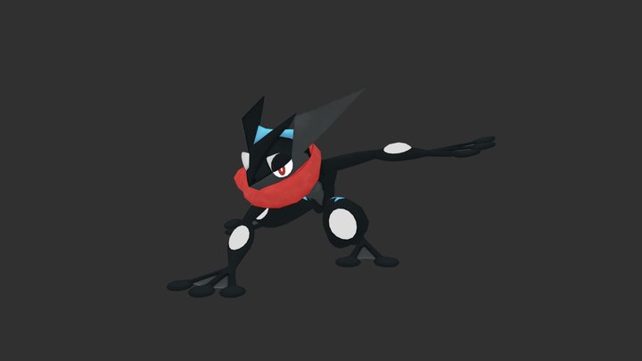 Shiny Greninja (Official) – Modello 3D gratuito STL