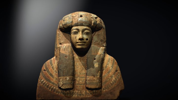 Face from Egyptian Coffin 3D Model