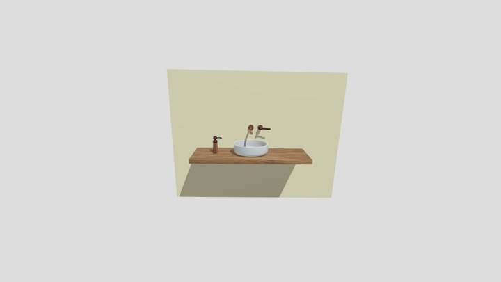 WALL-MOUNTED MIXER 3D Model