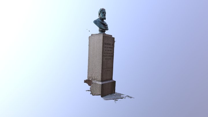 frederik den 7 Statue 3D Model